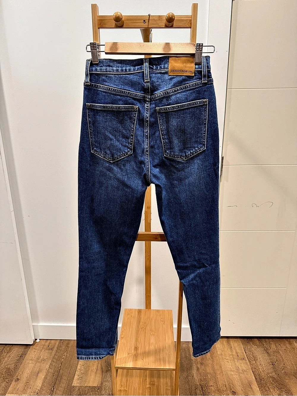 Denim Forum The Yoko High Rise Slim Jeans Blue Waist 25 - Picture 2 of 6